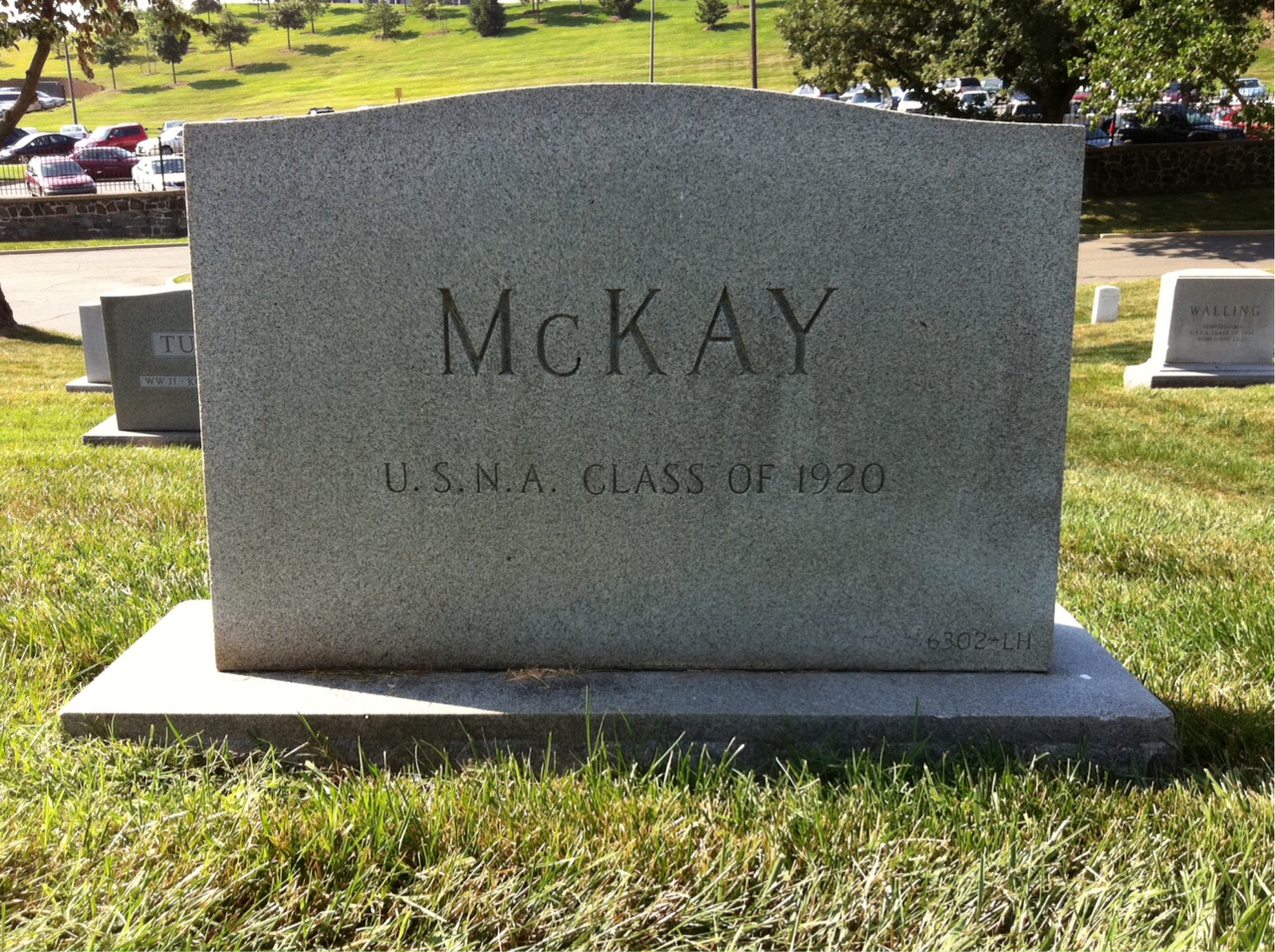 Back of headstone — James Mckay