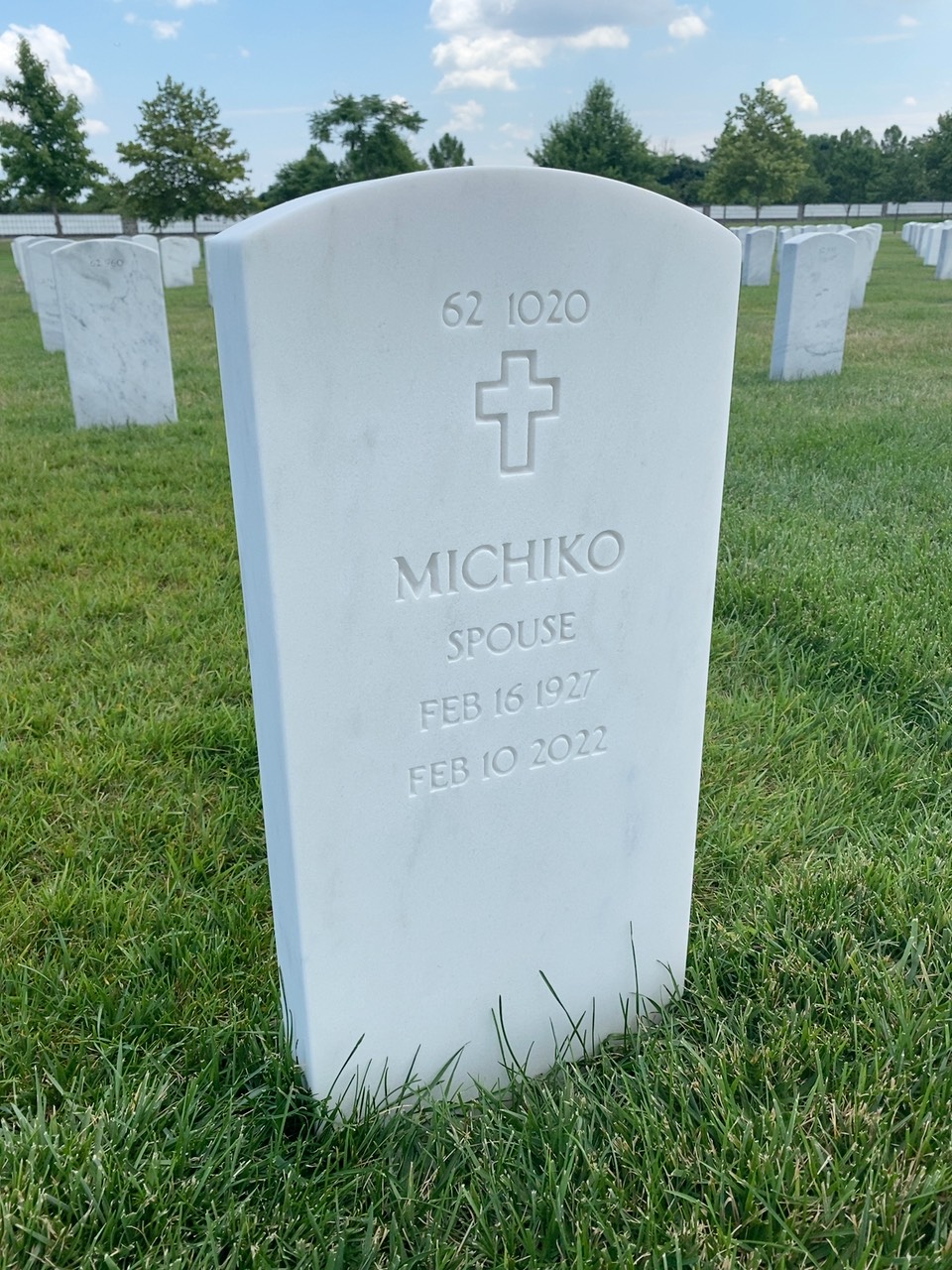 Back of headstone — Thomas E Klegin