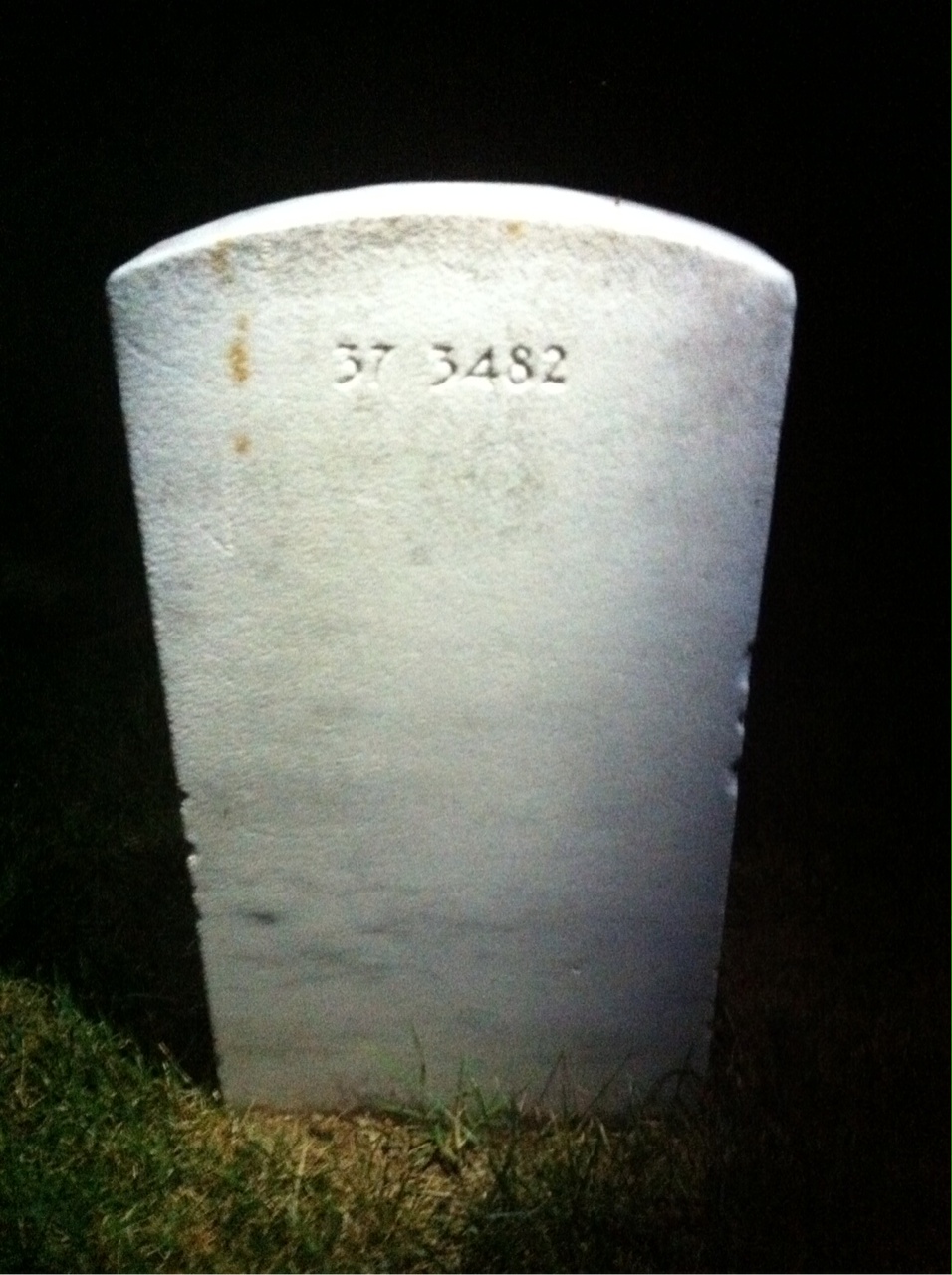Back of headstone — Sylvester Mckelvey