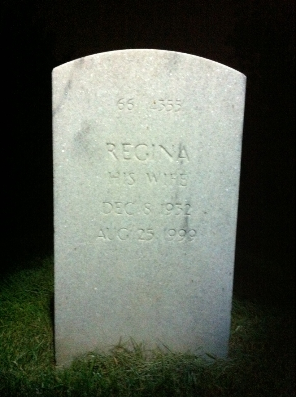 Back of headstone — Robert Hunt Lynch