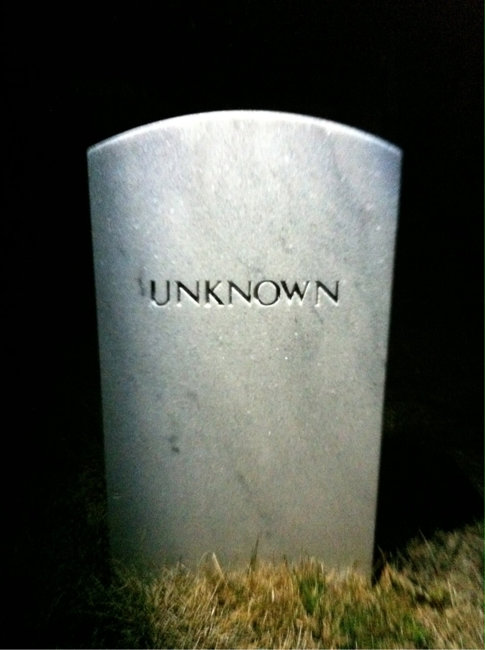Headstone of Unknown Unknown