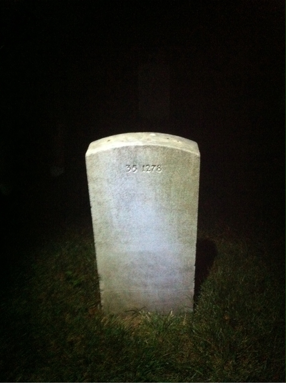 Back of headstone — Daniel Anderson