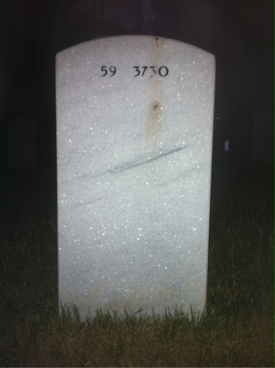 Back of headstone — Robert Connor