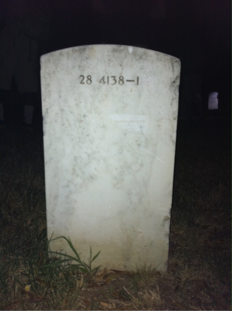 Back of headstone — Edwin John Ruff