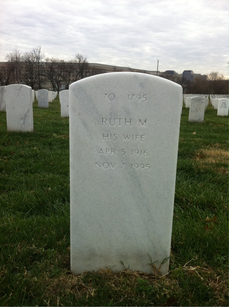 Back of headstone — Charles Helderman