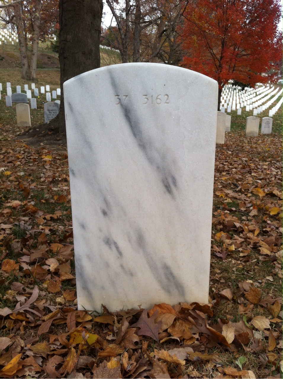 Back of headstone — Jeffrey Minghella