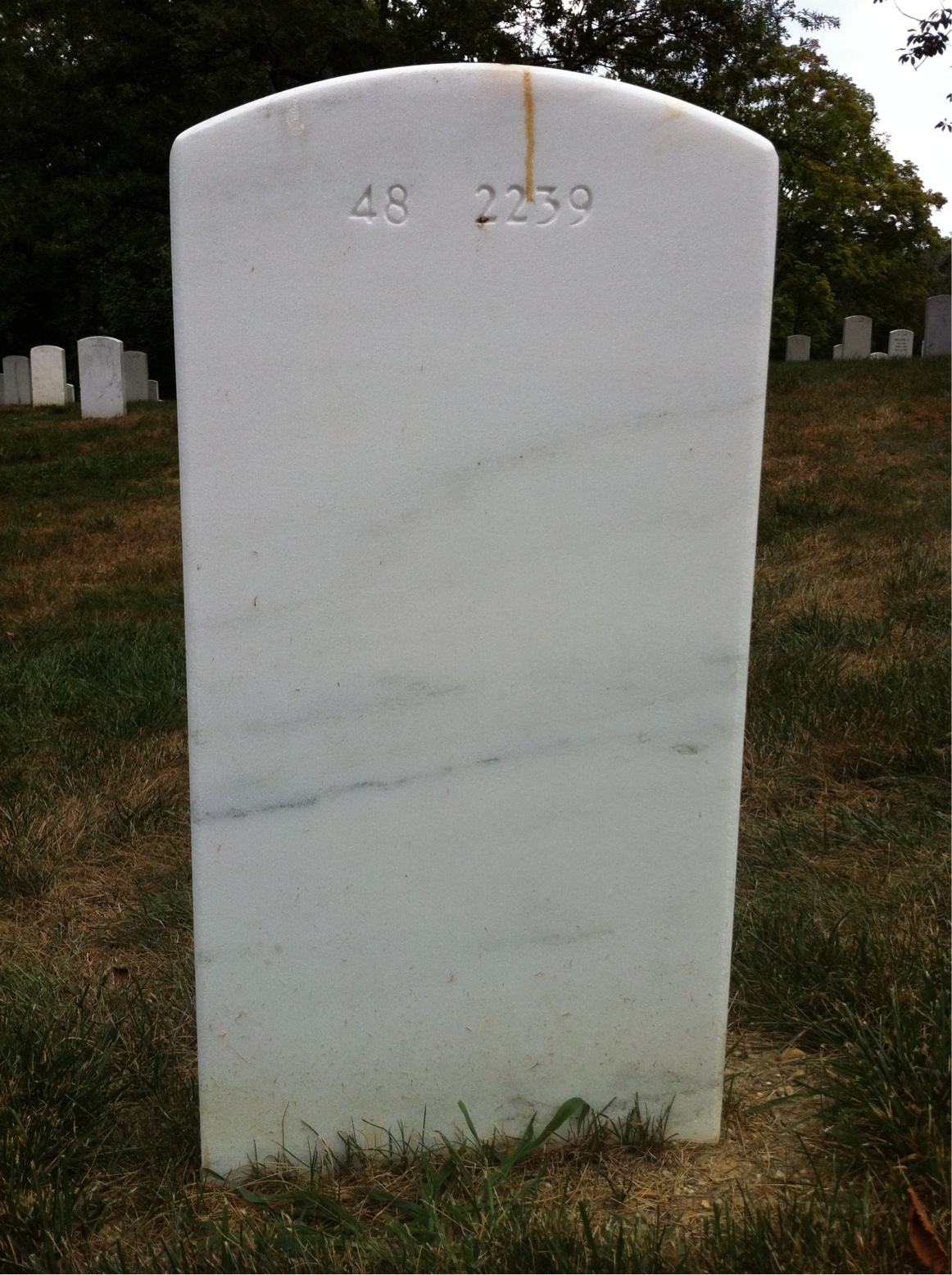 Back of headstone — James Britton