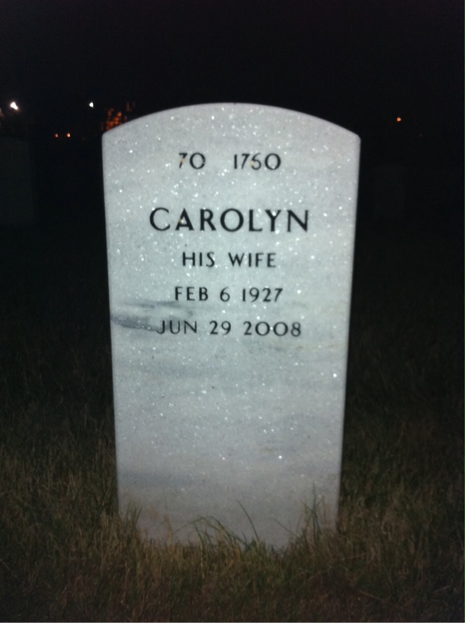 Back of headstone — Leonard Banowetz