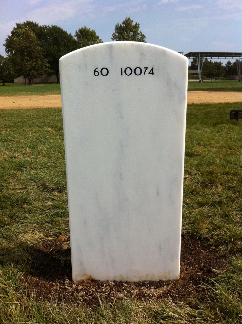 Back of headstone — Zachary Hayden Hargrove