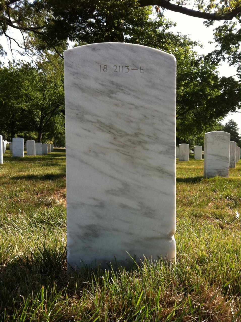Back of headstone — Frettie Barrett