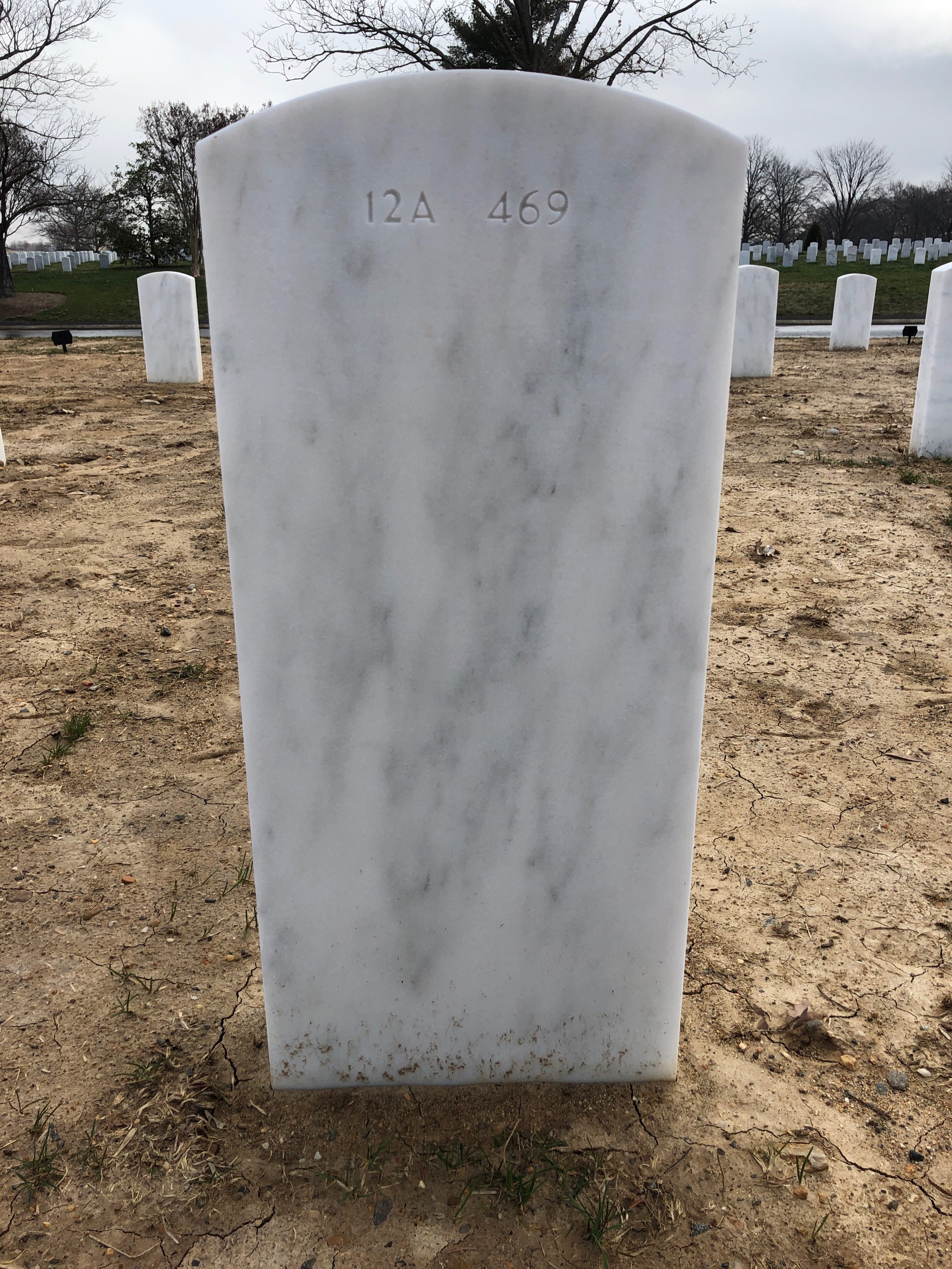 Back of headstone — John Moore