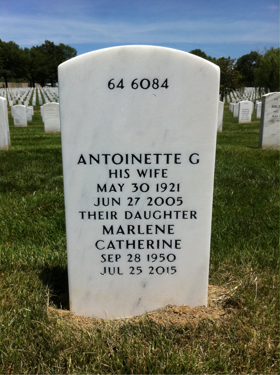 Back of headstone — Marcus Bumm