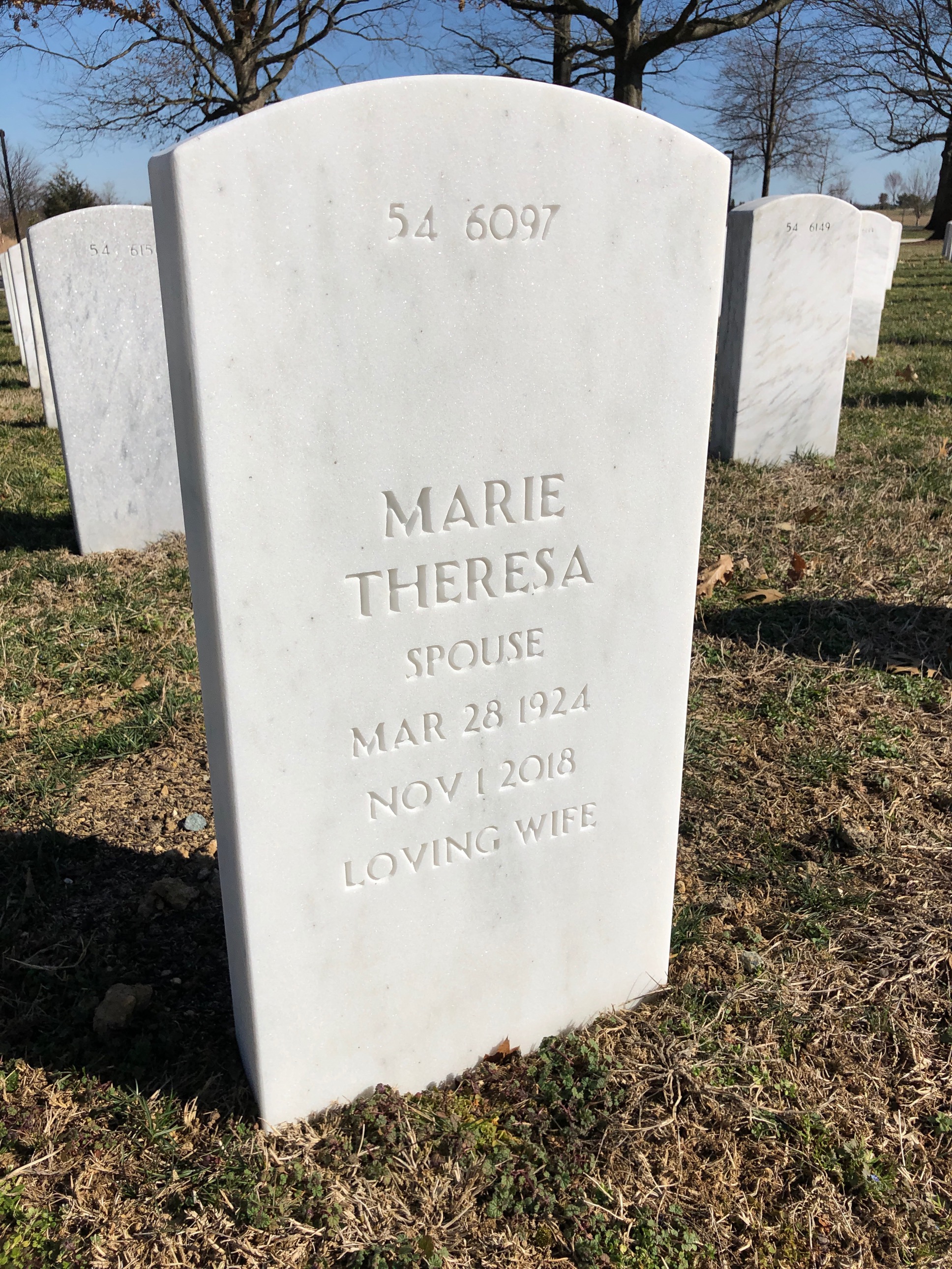 Back of headstone — Edward Baczewski