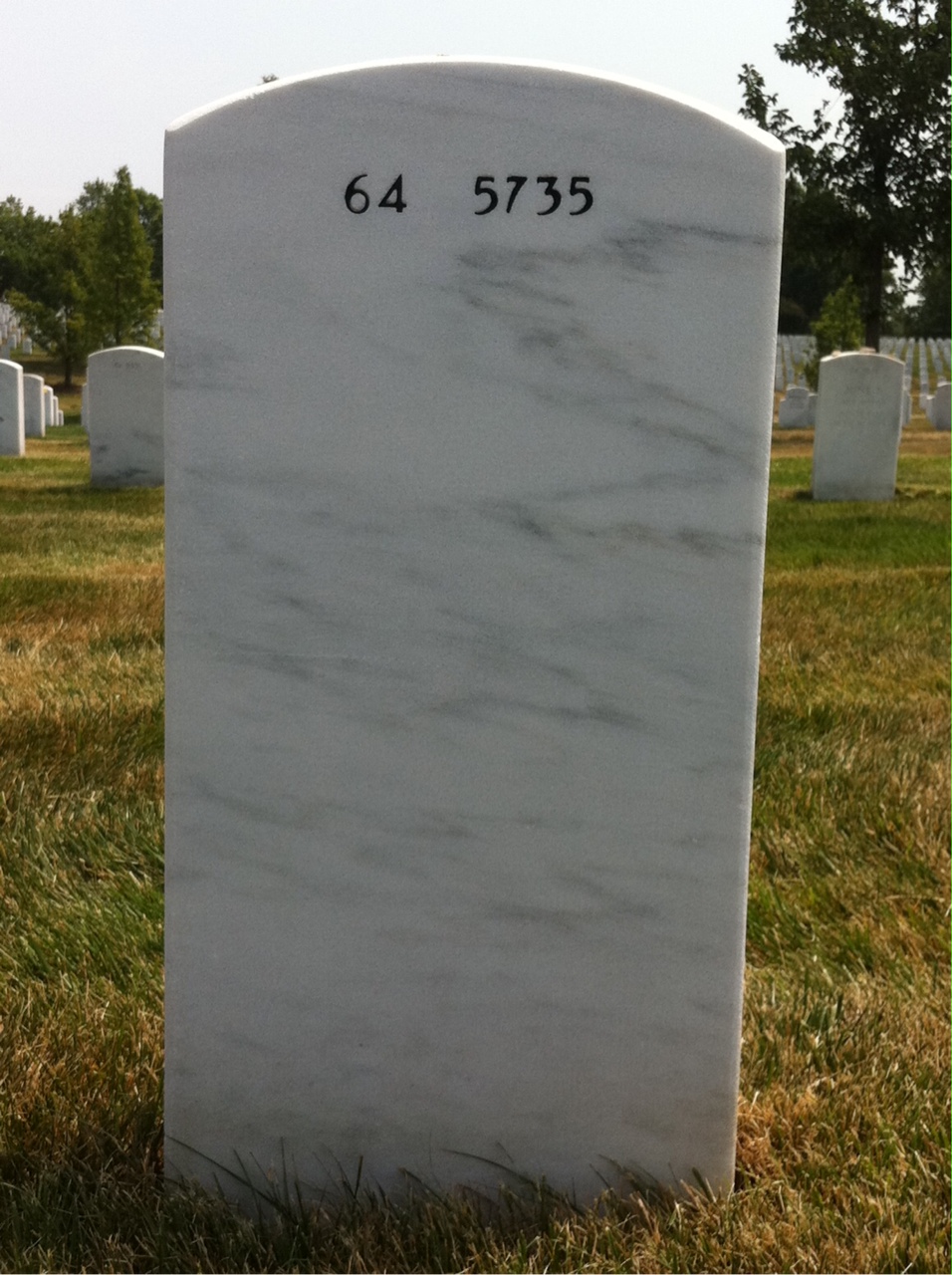 Back of headstone — Eugene Vigelis