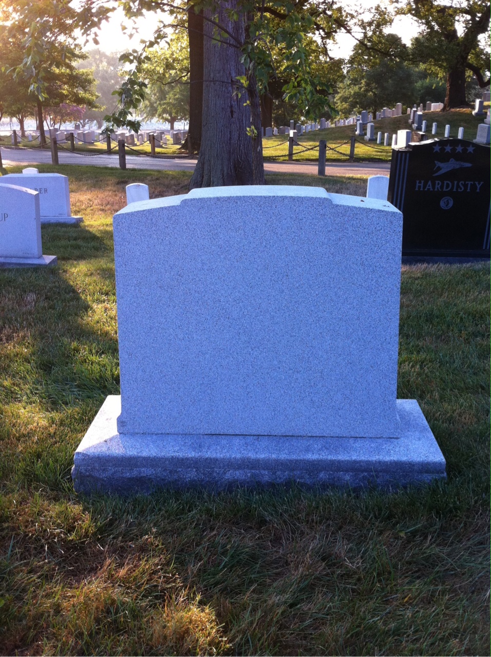 Back of headstone — Thomas Cummins