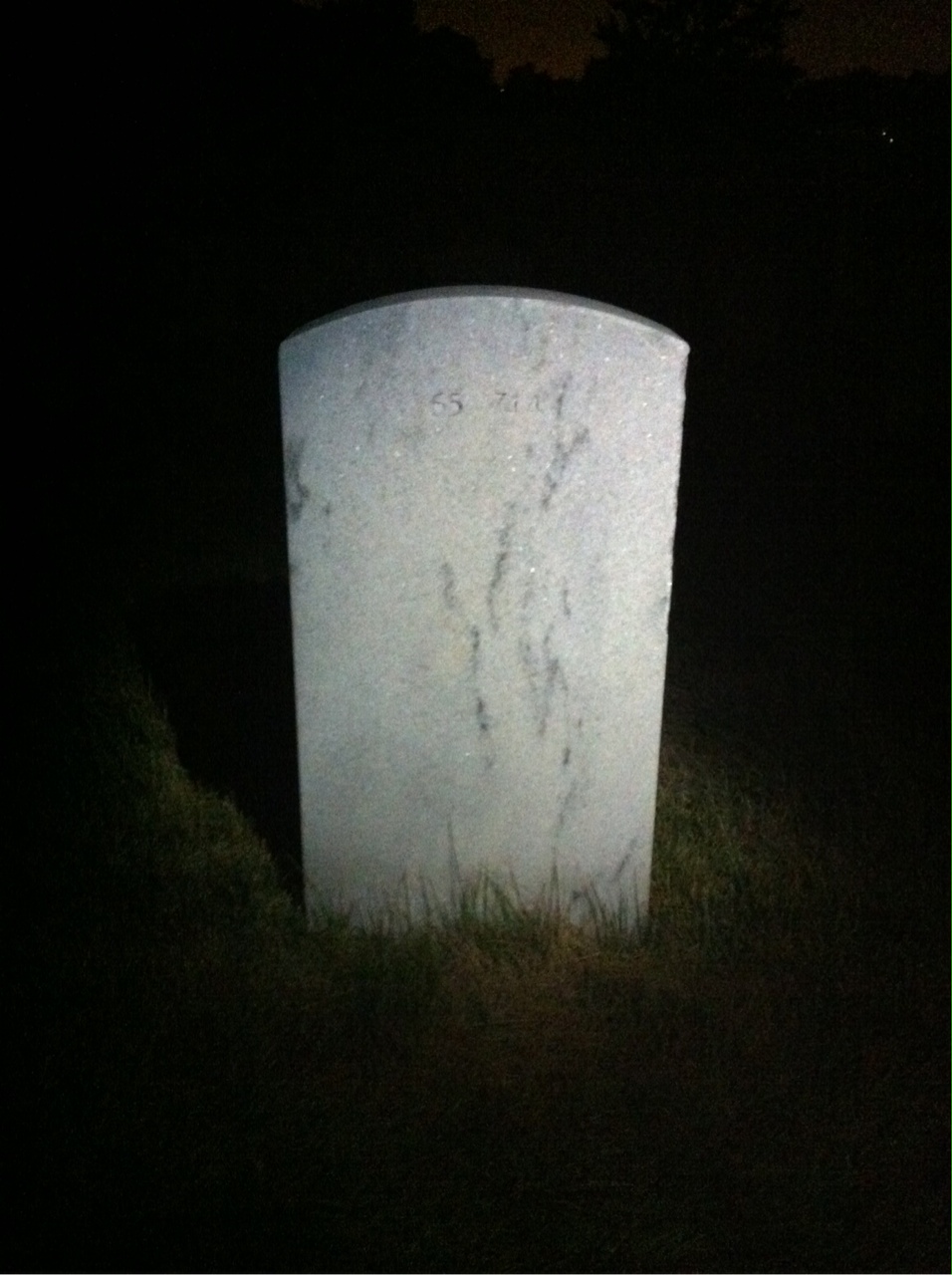 Back of headstone — Wayne Eldon Krahn