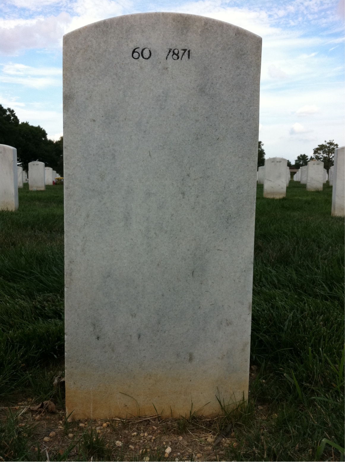 Back of headstone — Jeffrey Joseph Kaylor