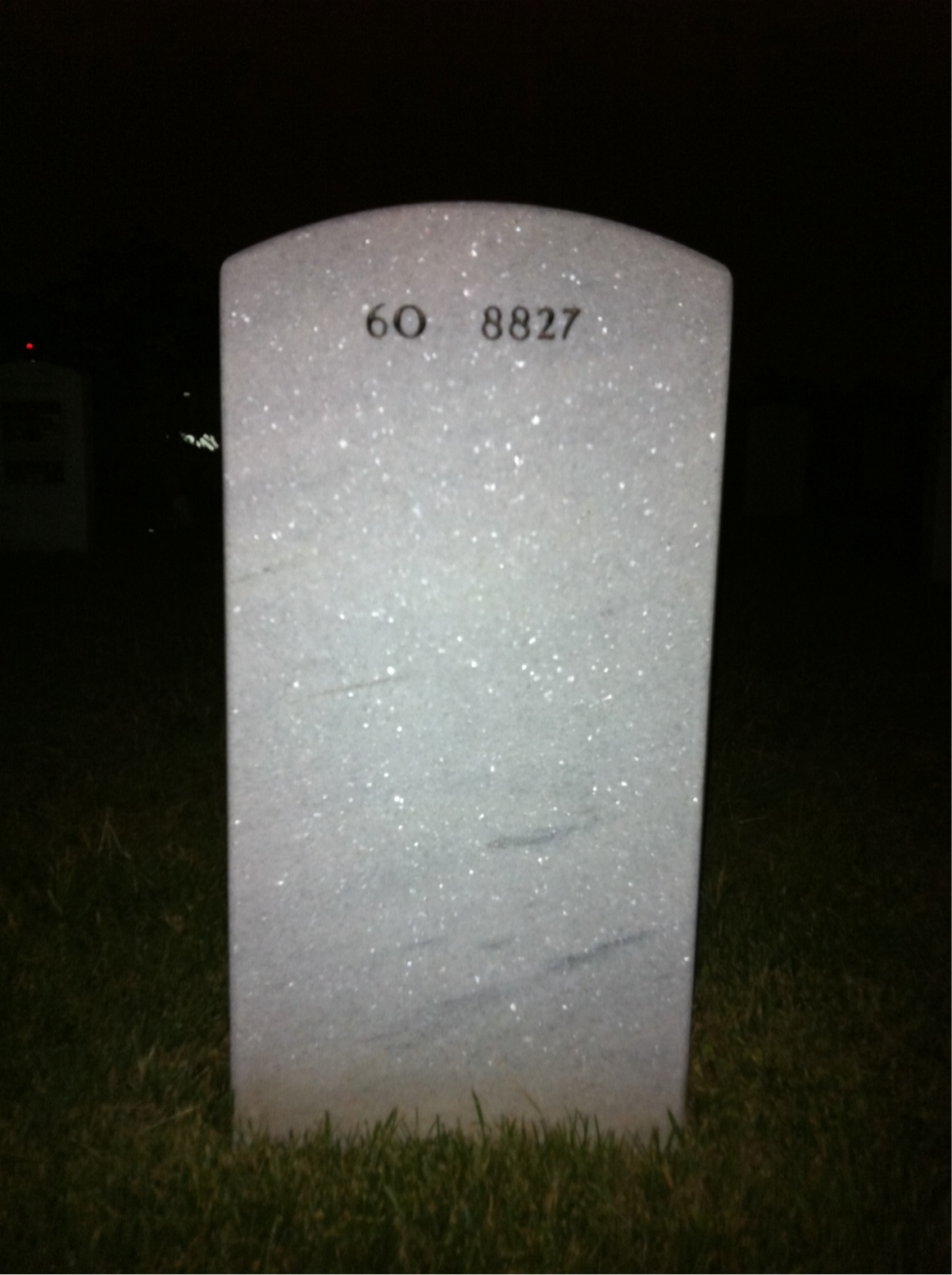 Back of headstone — Edward Lushis