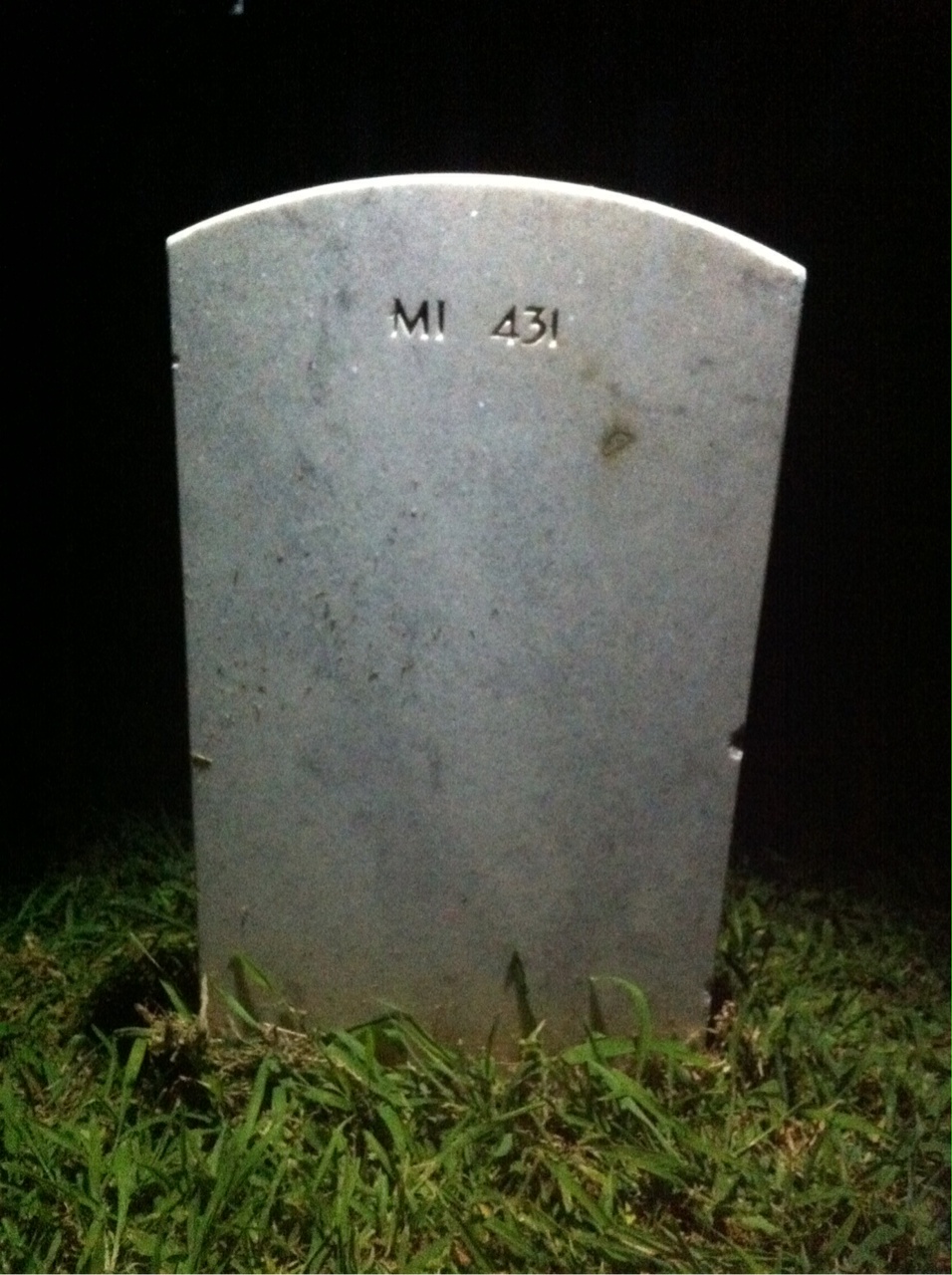 Back of headstone — Joseph Moskal