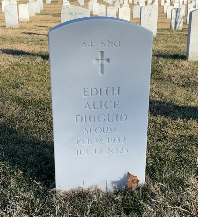 Back of headstone — John Diuguid