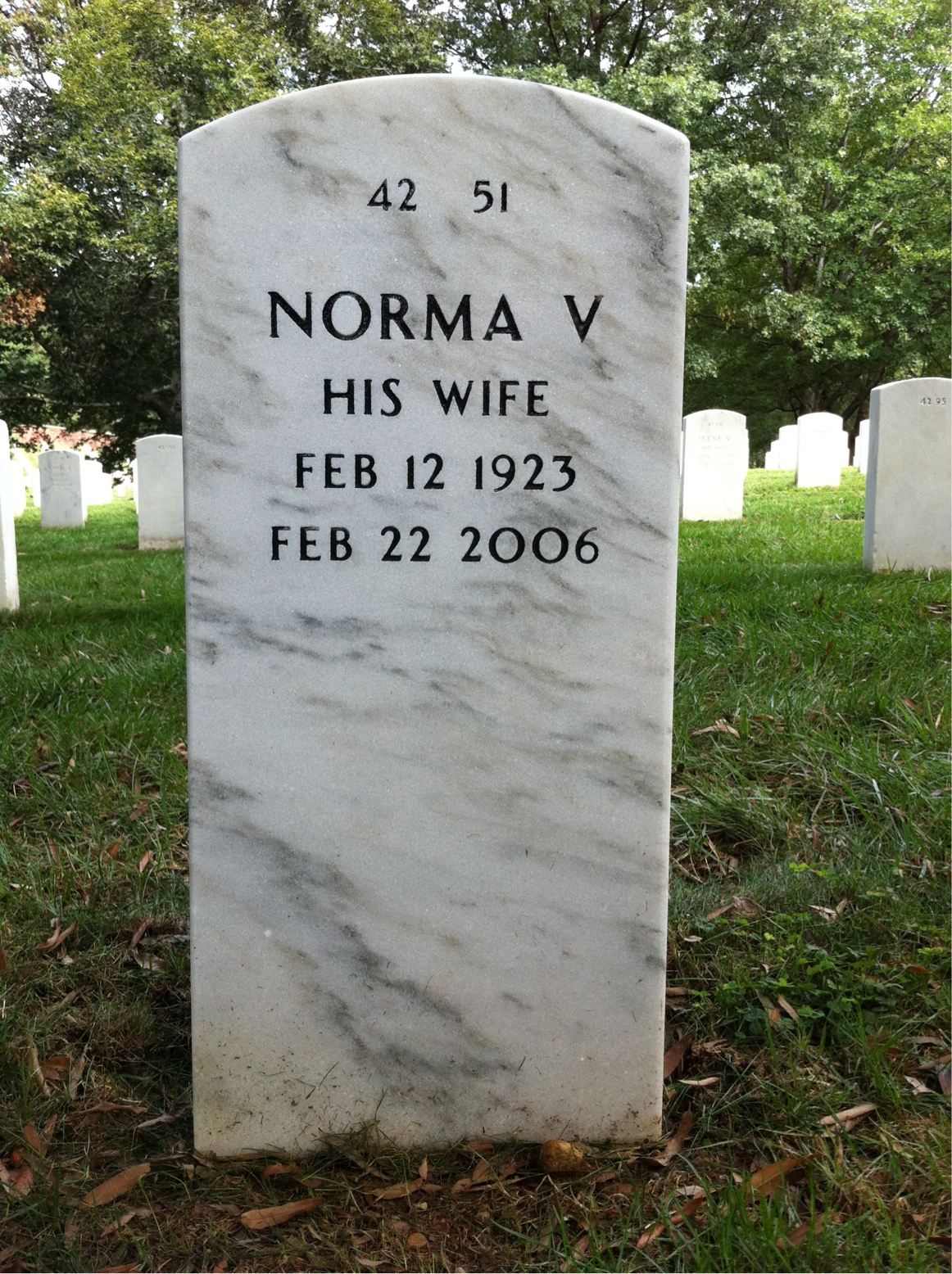 Back of headstone — Jack Pickett