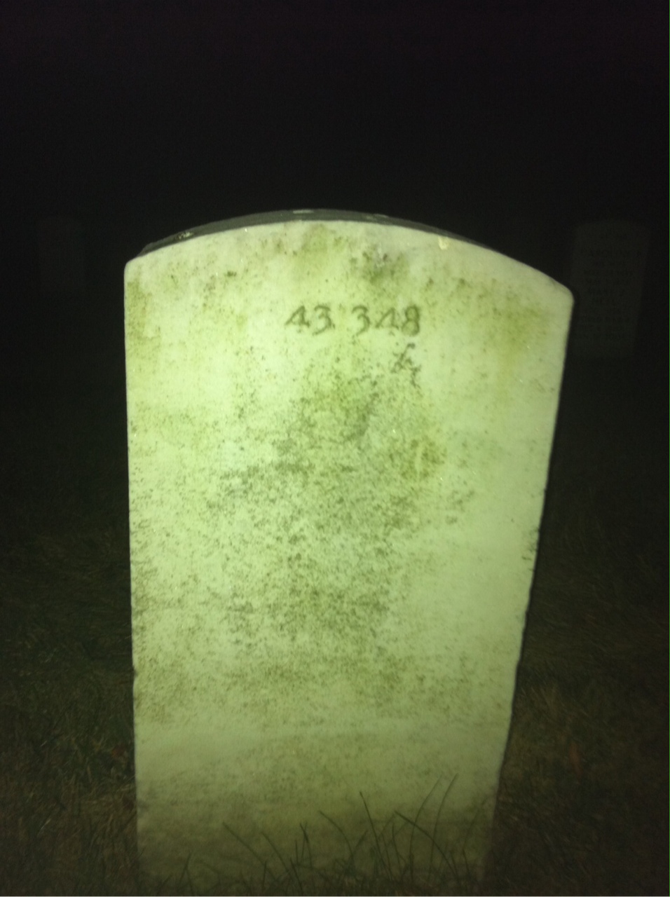 Back of headstone — Raymond Miller