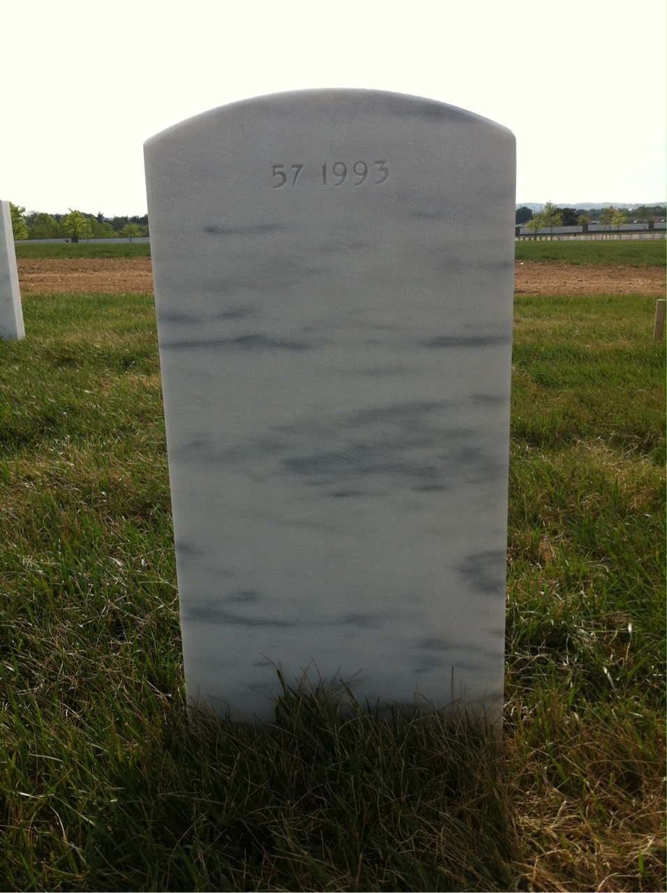 Back of headstone — Theodore A Crawford