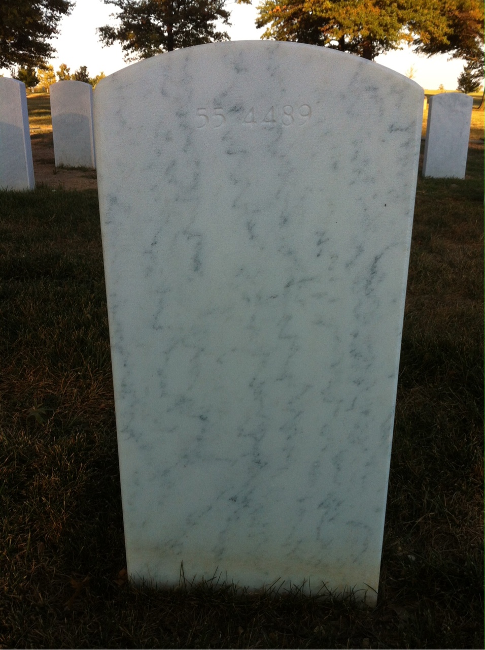 Back of headstone — Alton Mckennon