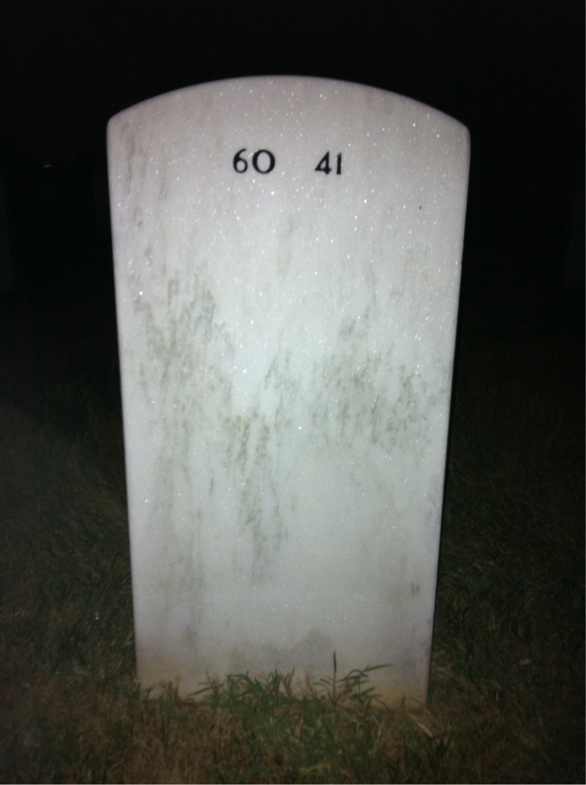 Back of headstone — Alexander Prezioso