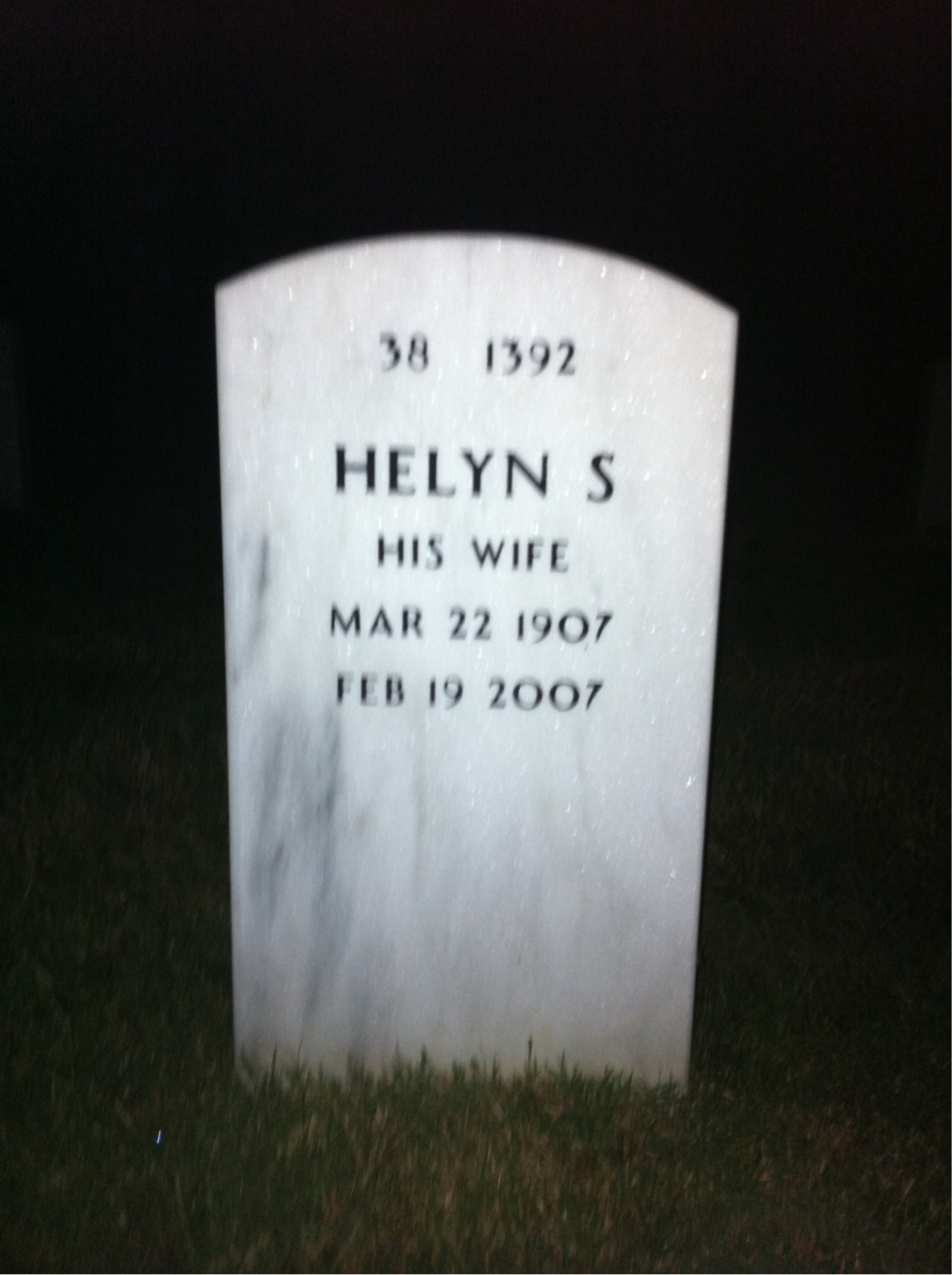 Back of headstone — Paul Danielson