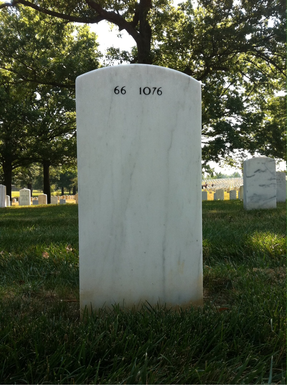 Back of headstone — Dale Richardson