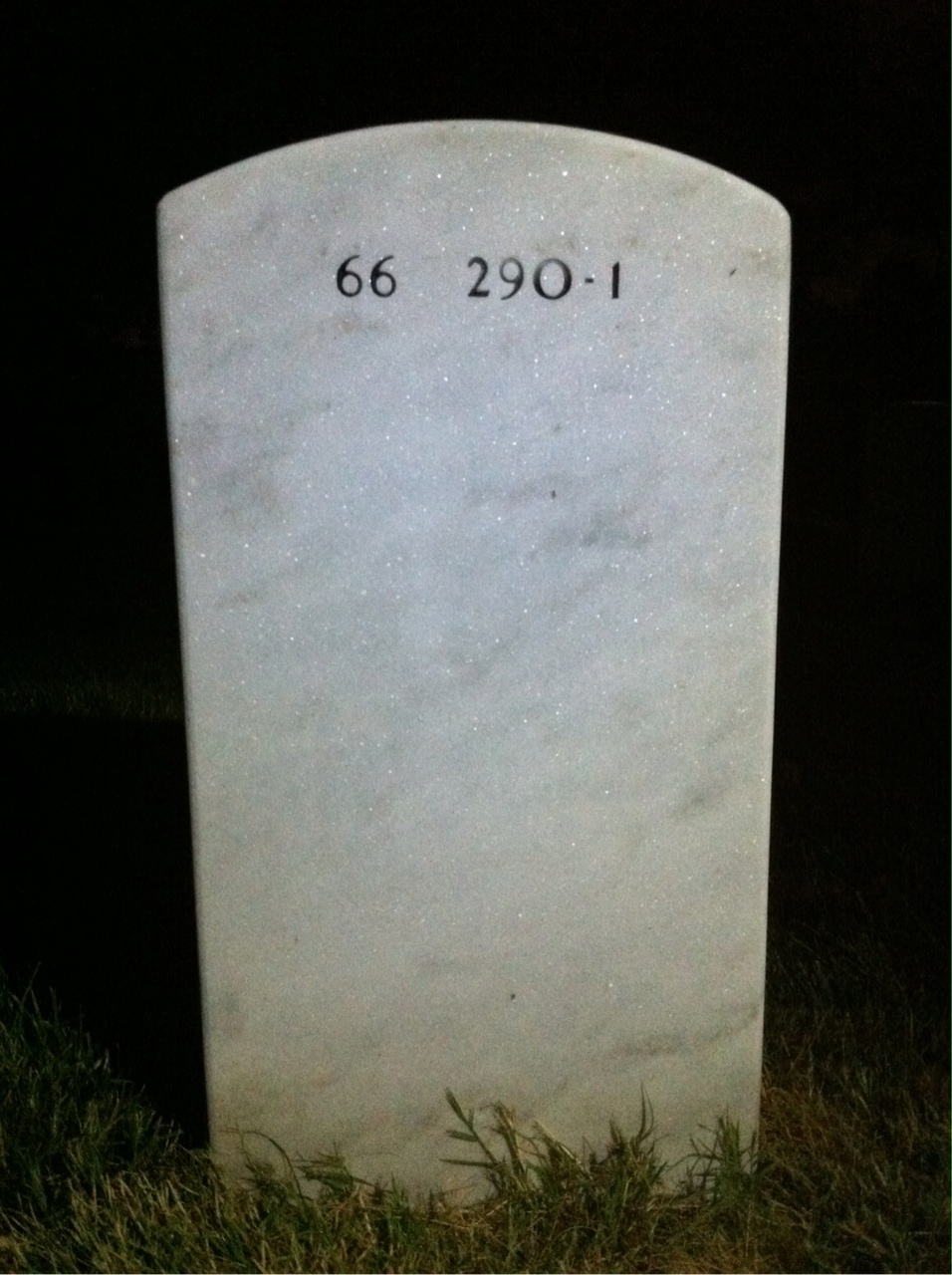 Back of headstone — James Smith