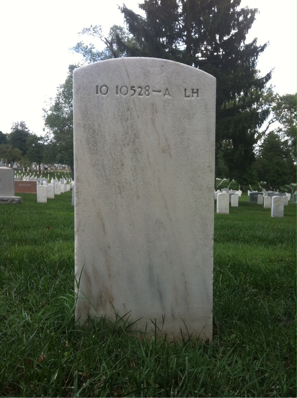 Back of headstone — Robert Bennett