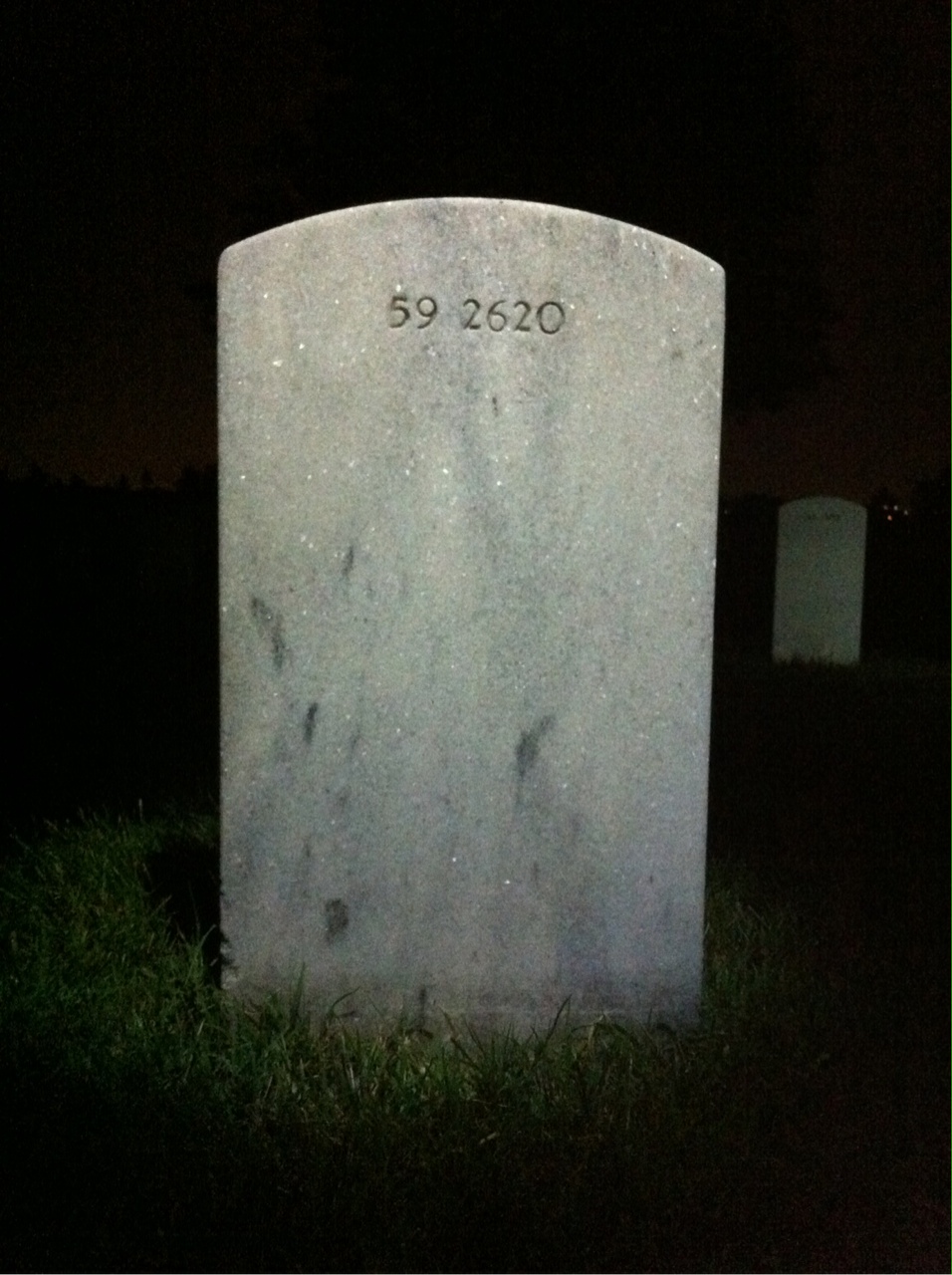 Back of headstone — John Andrews