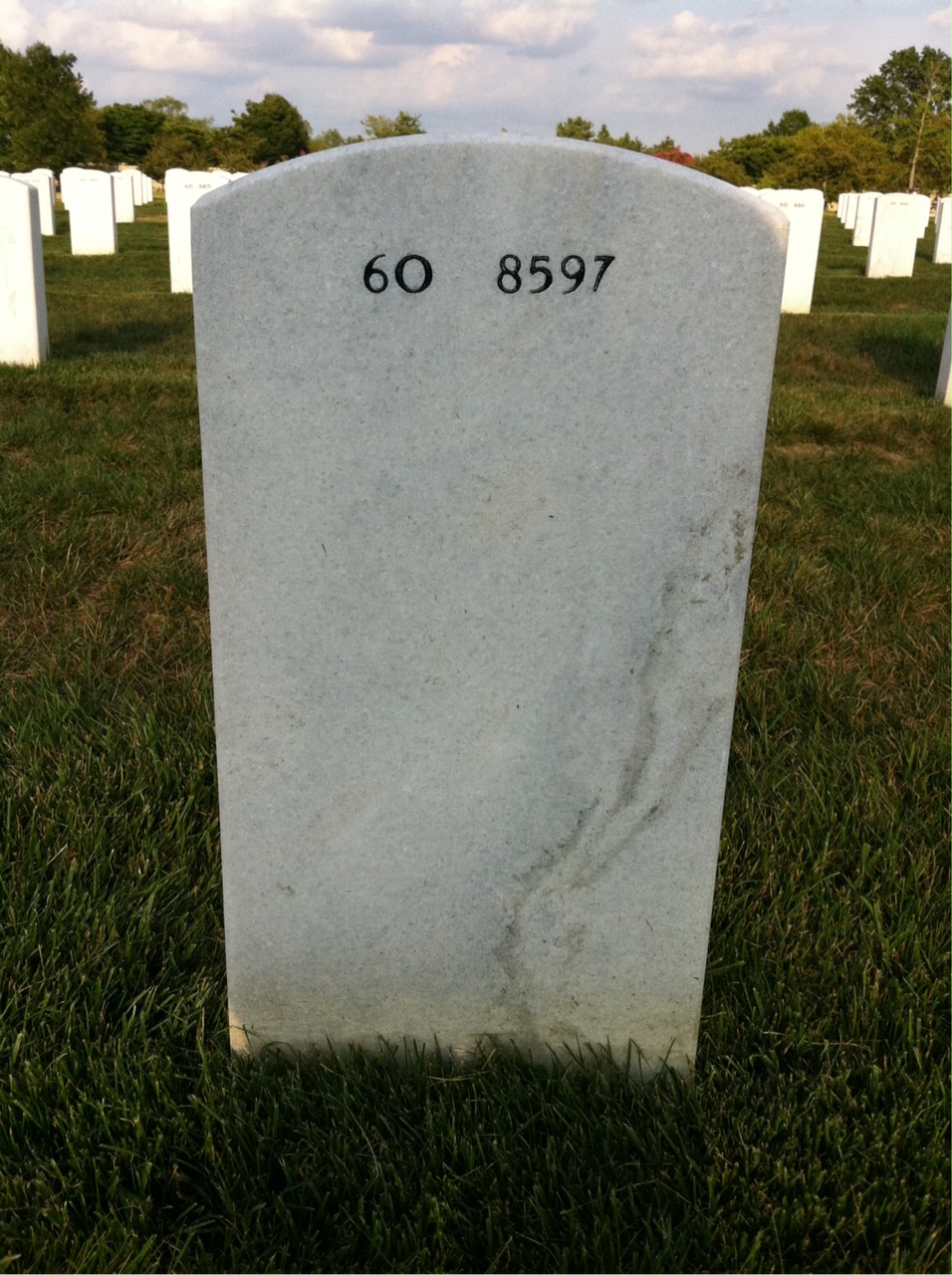 Back of headstone — William Lang