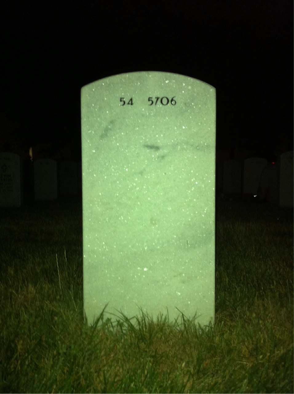 Back of headstone — Janice Albert