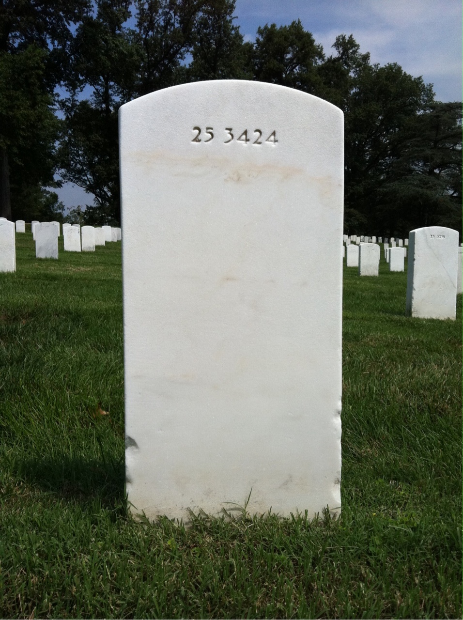 Back of headstone — Thomas Morton Berry