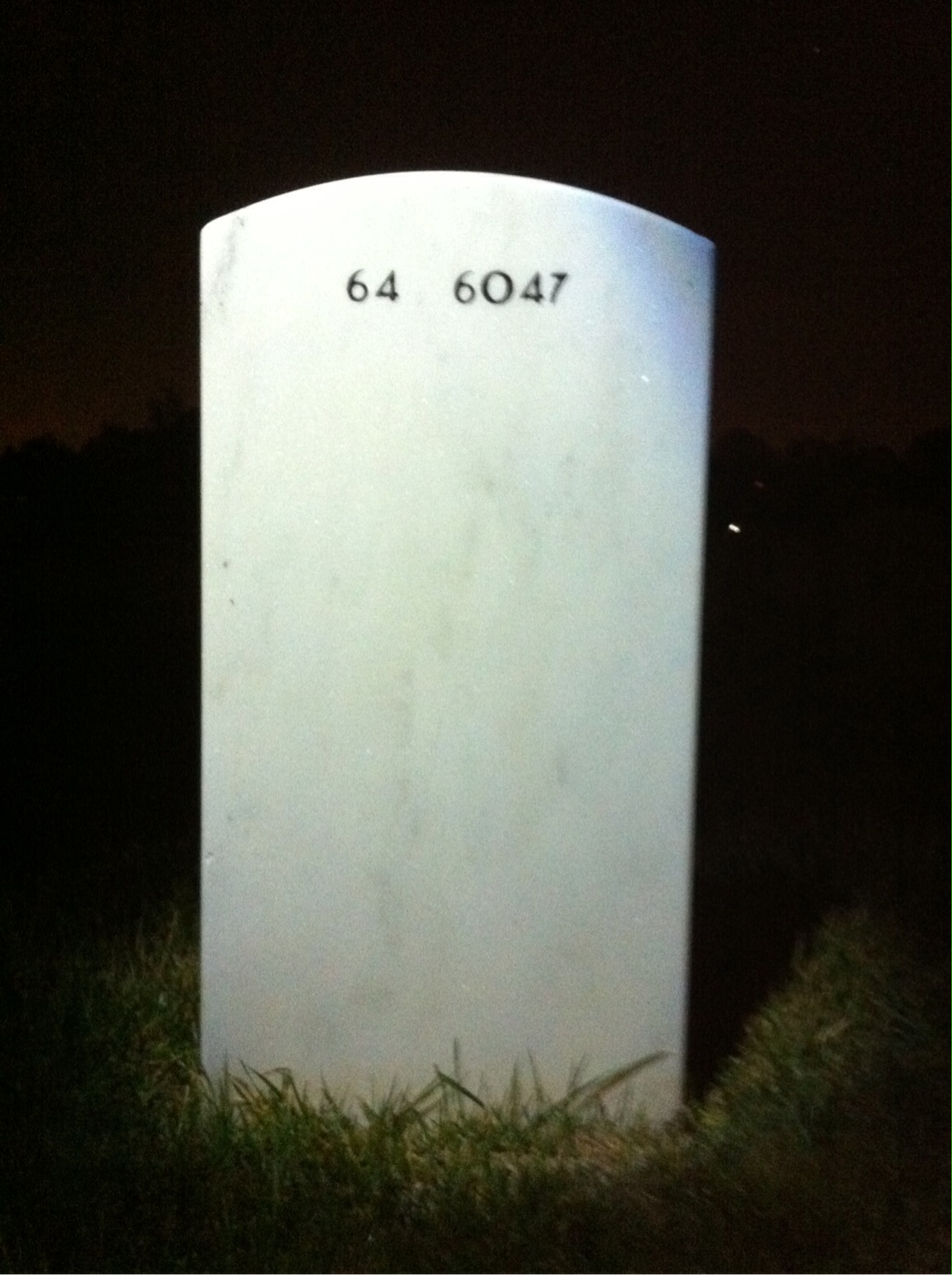 Back of headstone — Mason Smith