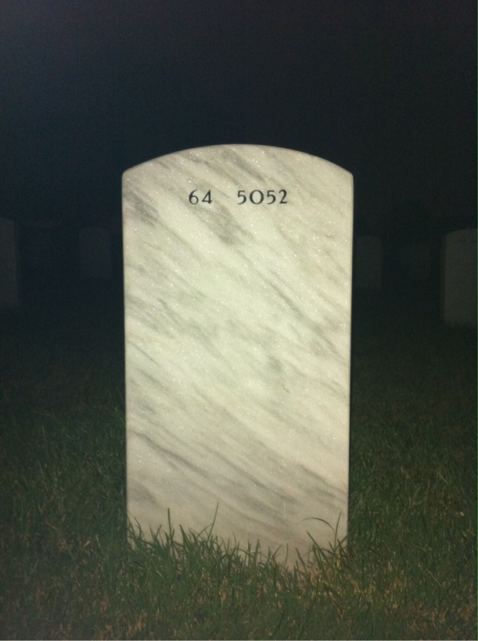 Back of headstone — John Saul