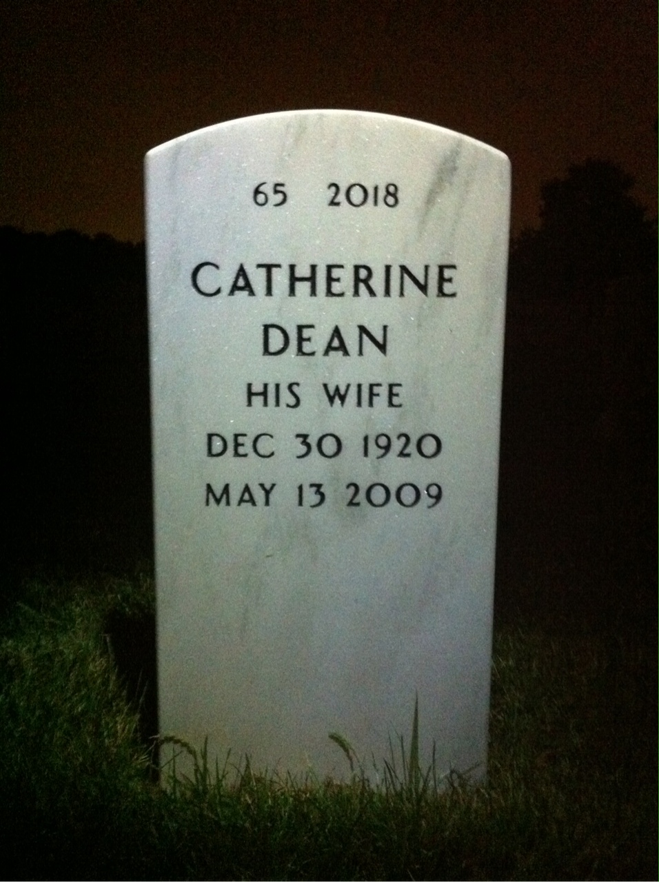 Back of headstone — Daniel Jones