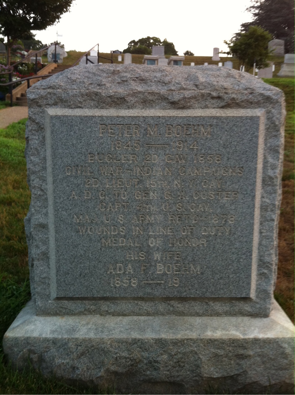 Headstone of Peter M. Boehm