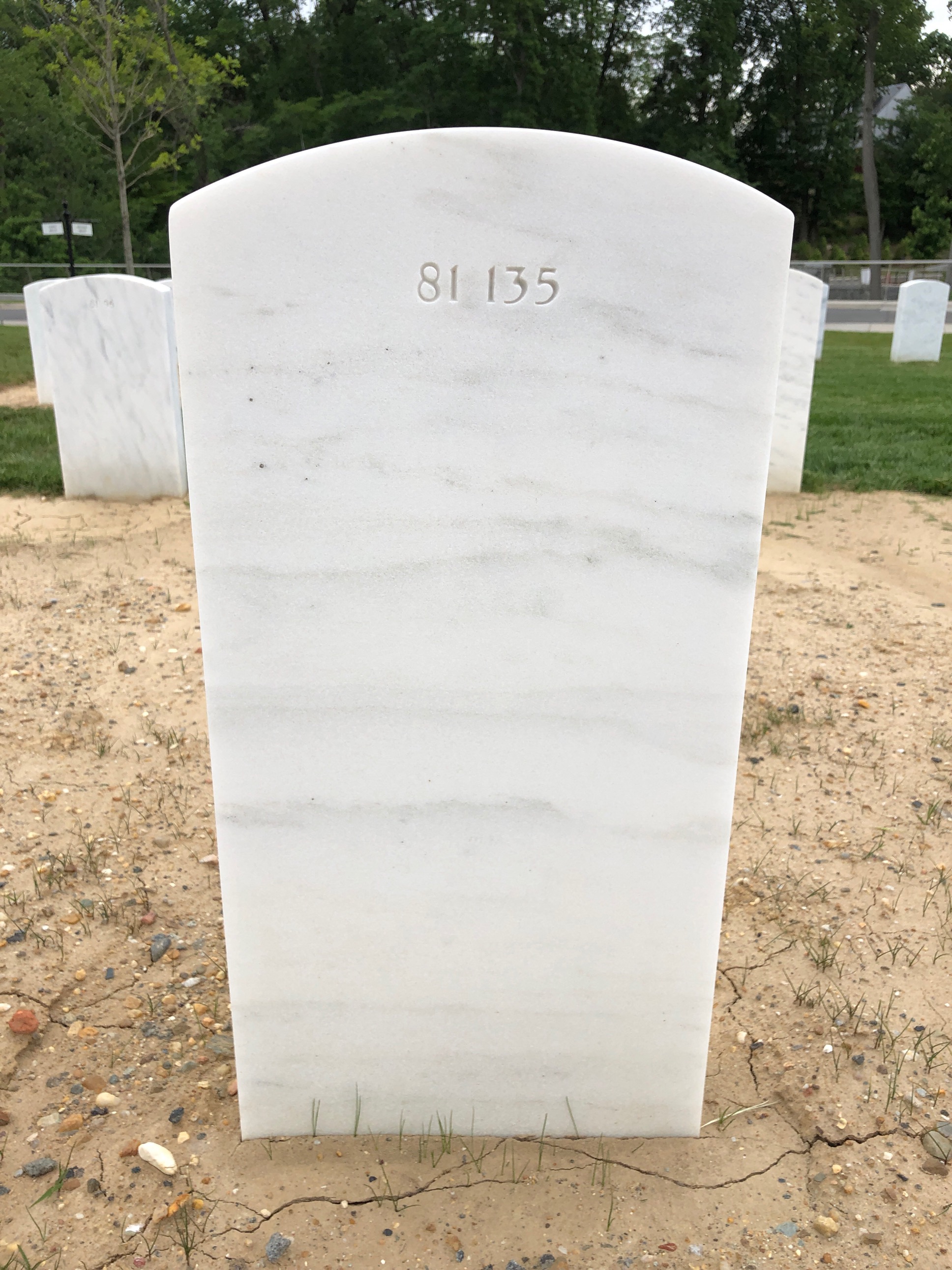 Back of headstone — Donald Abel