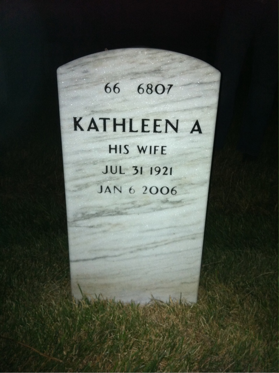 Back of headstone — John Mcmurtagh