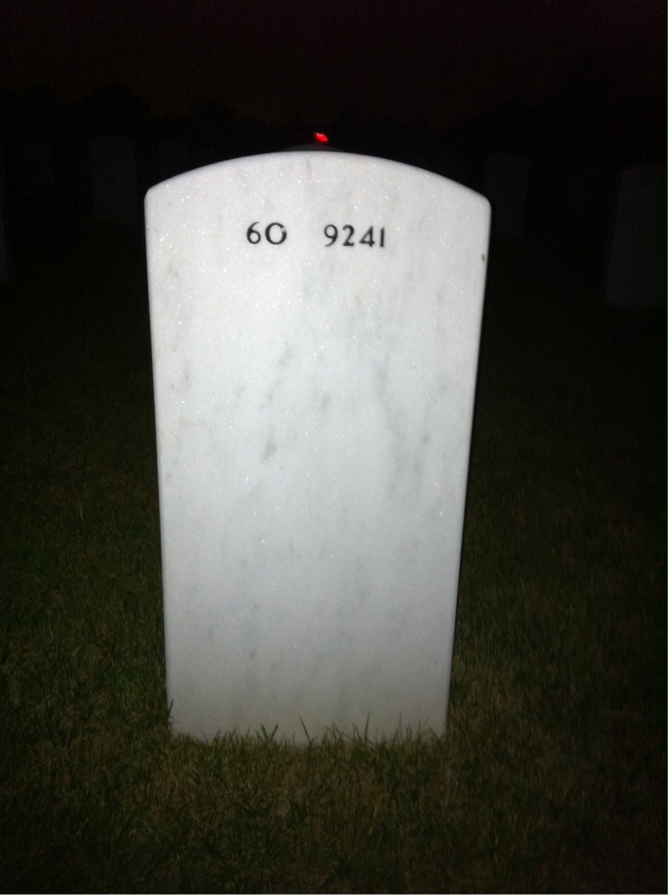Back of headstone — Jerry Chambers