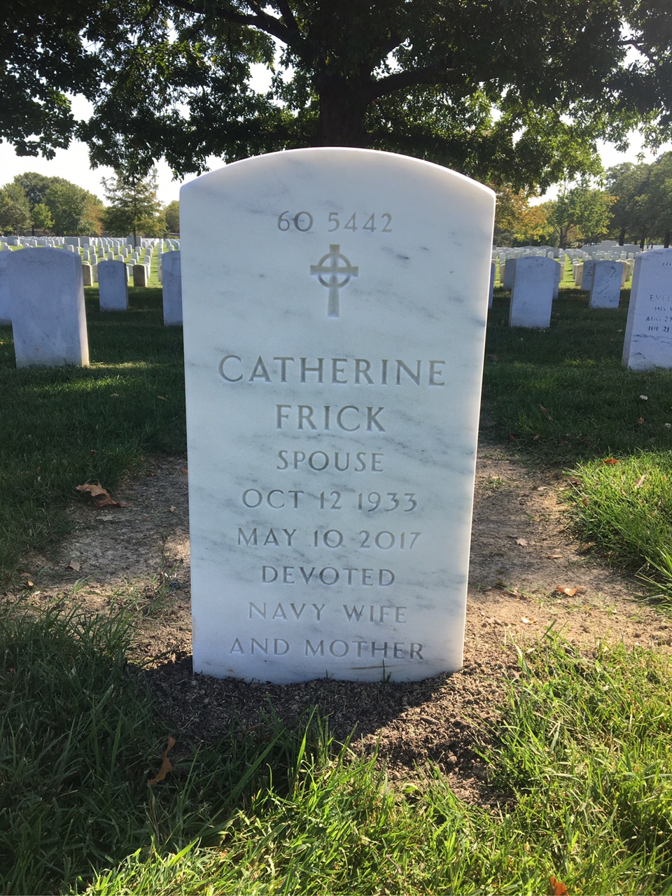 Back of headstone — Theodore Alanson Kelly