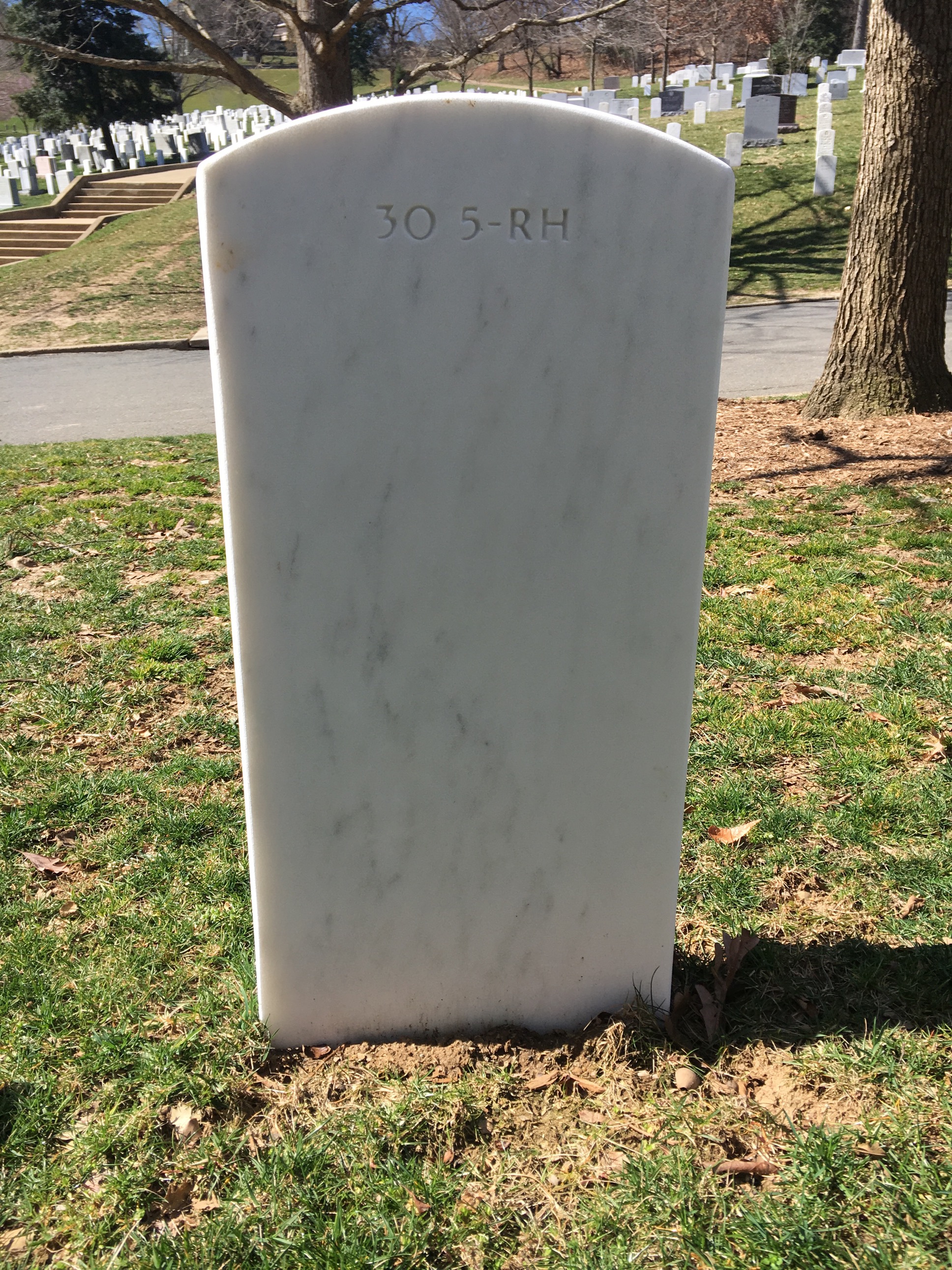 Back of headstone — Eleanor Awalt