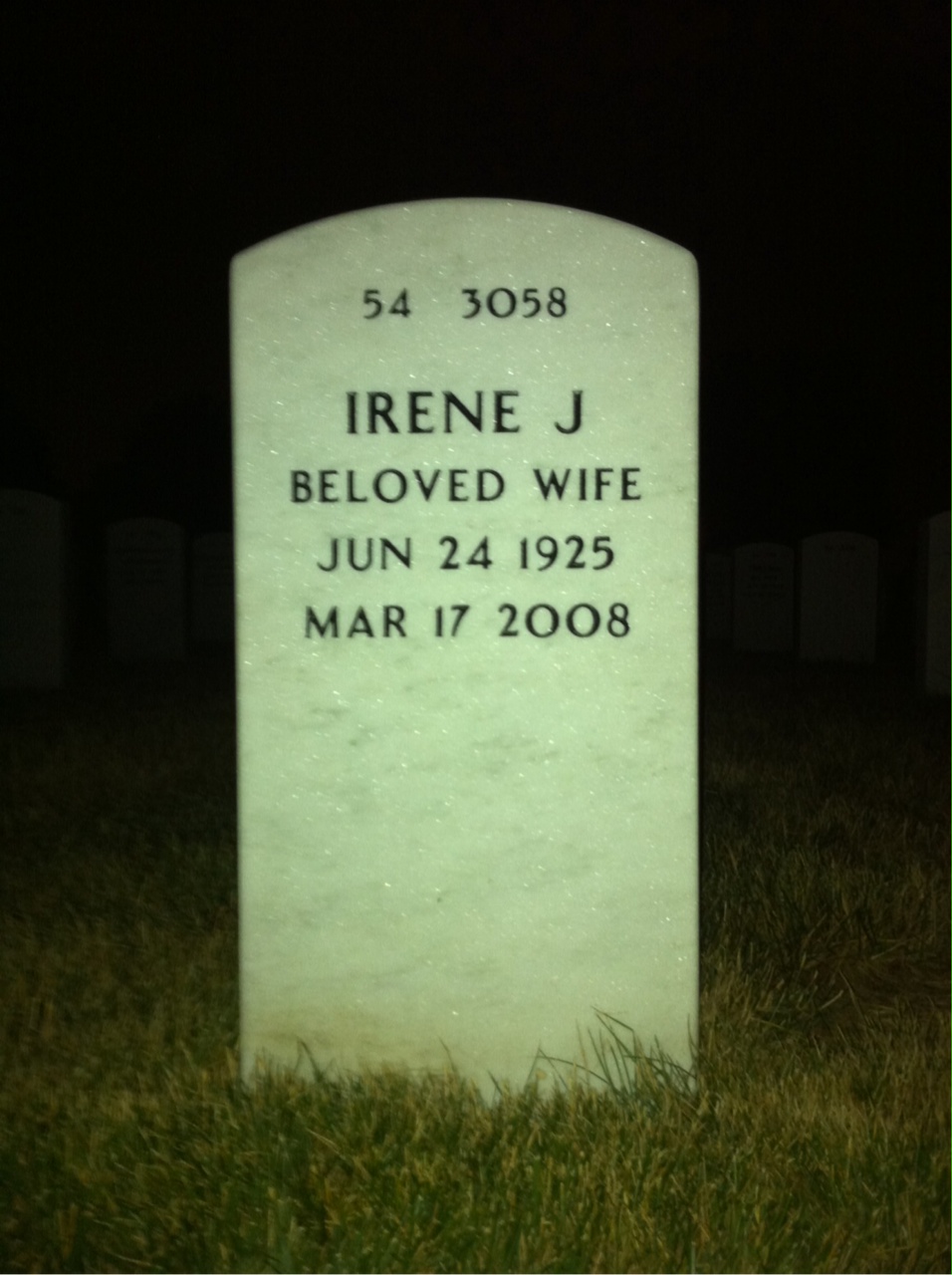 Back of headstone — Francis Mclocklin