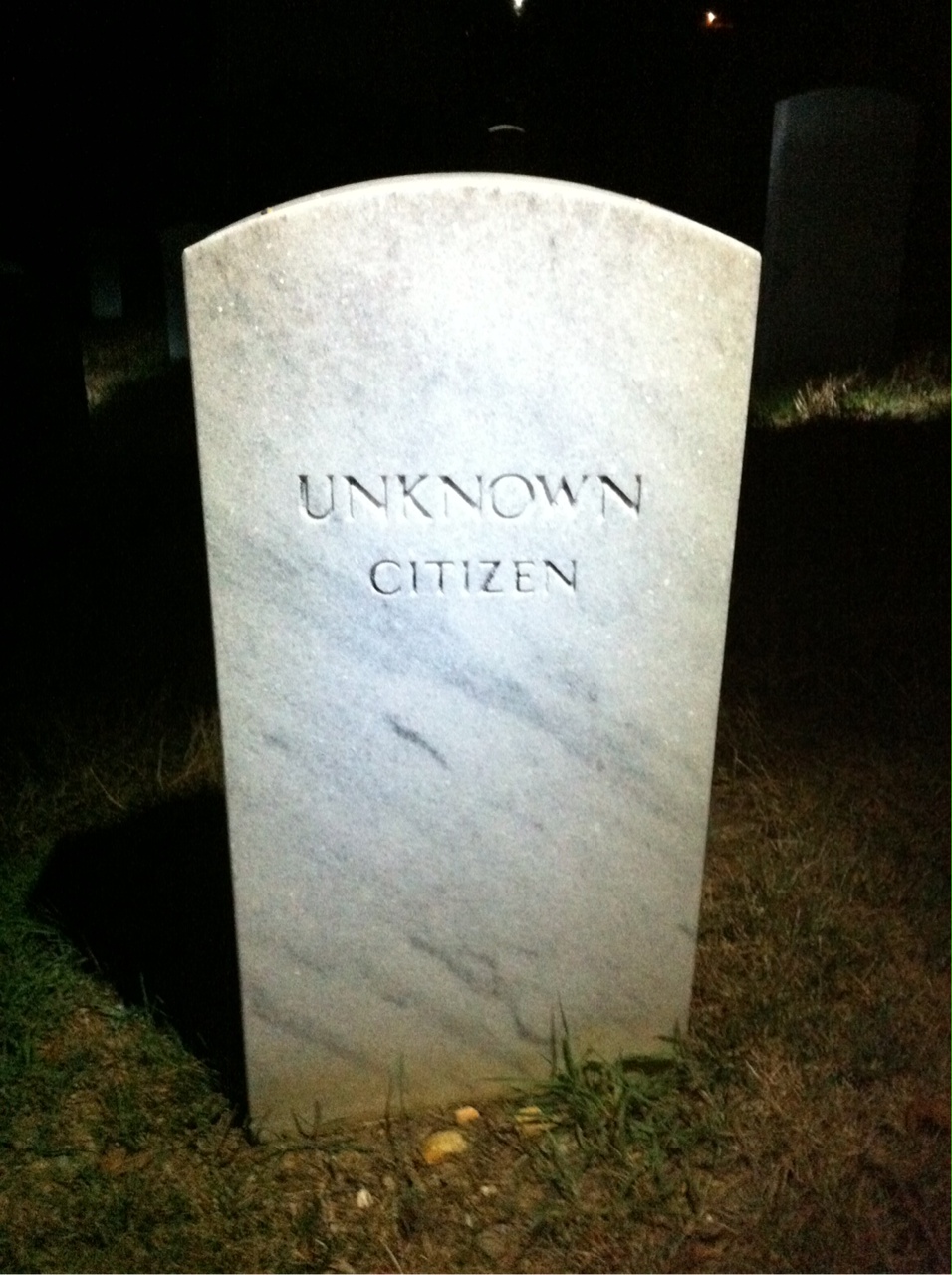 Headstone of Unknown Unknown