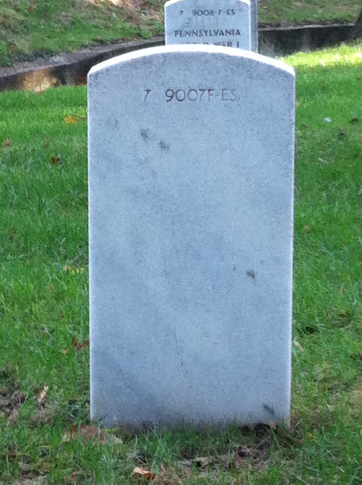 Back of headstone — William Morrison