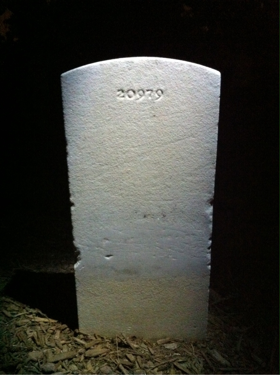 Back of headstone — James Montague